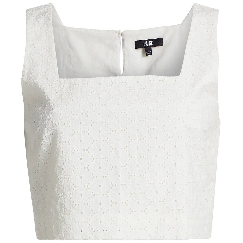 PAIGE Aelita Cotton Crop Top